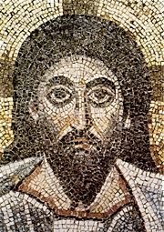 Mosaico del Volto di Cristo (dettaglio)