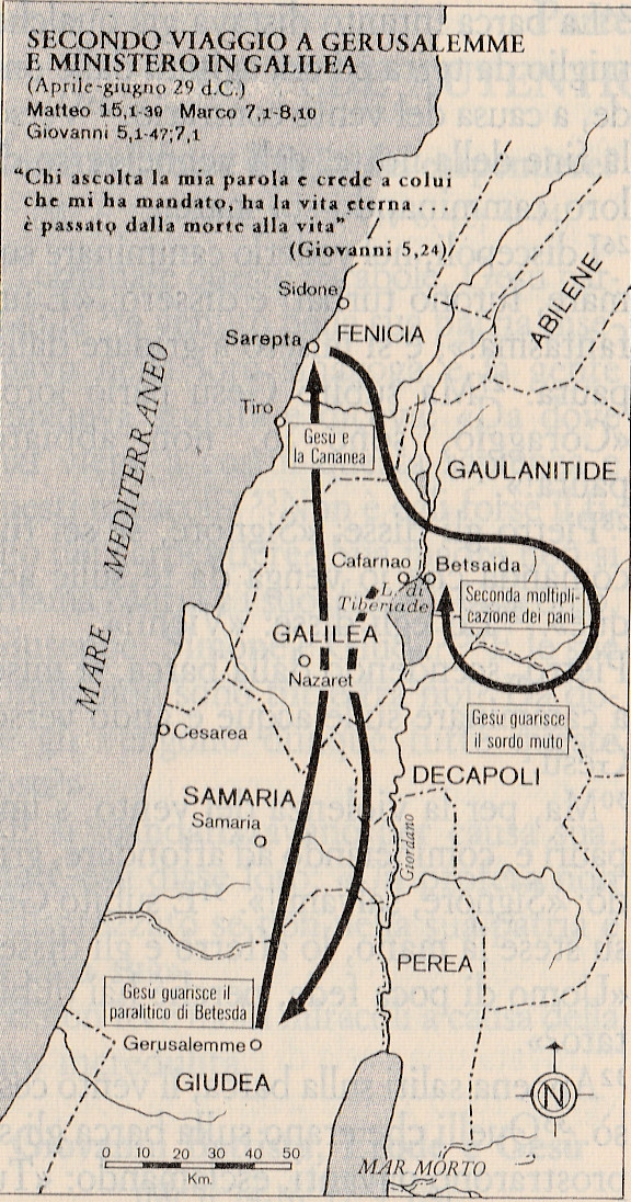Secondo viaggio a Gerusalemme e ministero in Galilea
