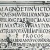 Iscrizione di M.A. Sabiniano all'imperatore Antonino