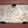 Lastra di chiusura di loculo di Seberus