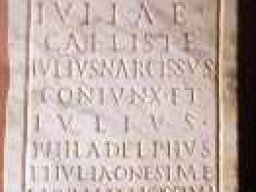 Stele sepolcrale di Julia Calliste