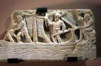 arch105Coperchio di sarcofago in marmo